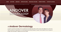 Desktop Screenshot of andoverdermatology.com